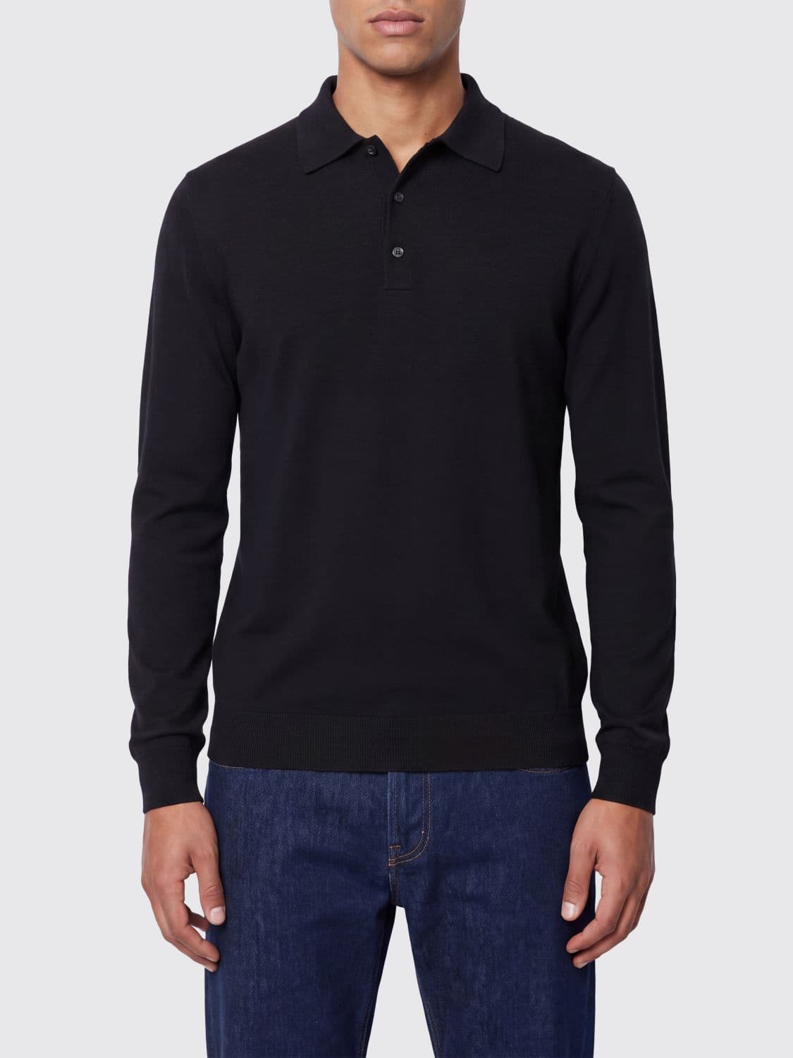 Roberto Collina 3-Button Merino Wool Knit Polo Shirt