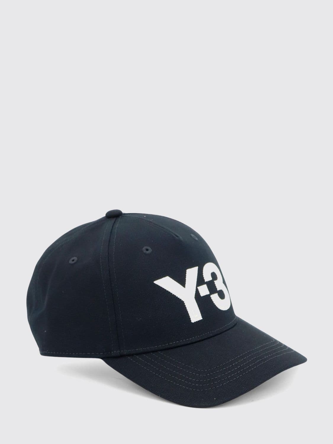 Y-3 Cotton Baseball Cap with Embroidered Logo and Strap