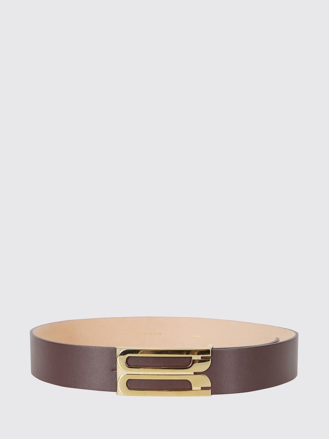Victoria Victoria Beckham Shiny Calf Leather Belt with Logo