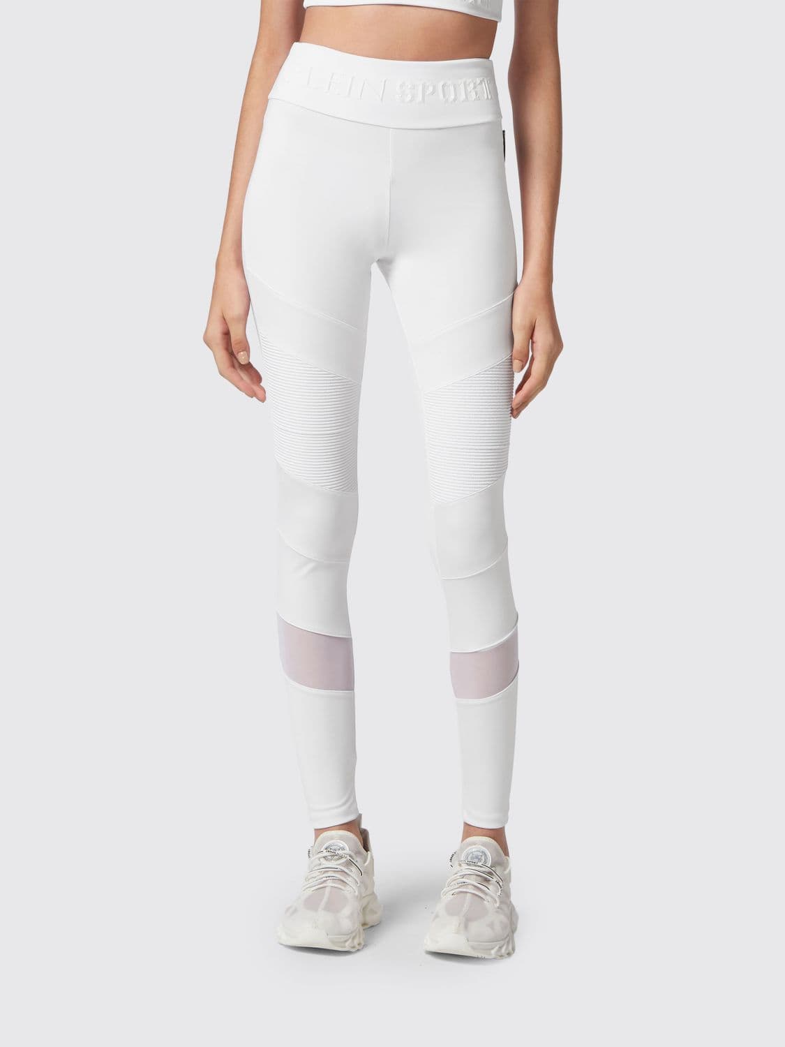 Plein Sport High-Waisted Stretch Technical Fabric Leggings