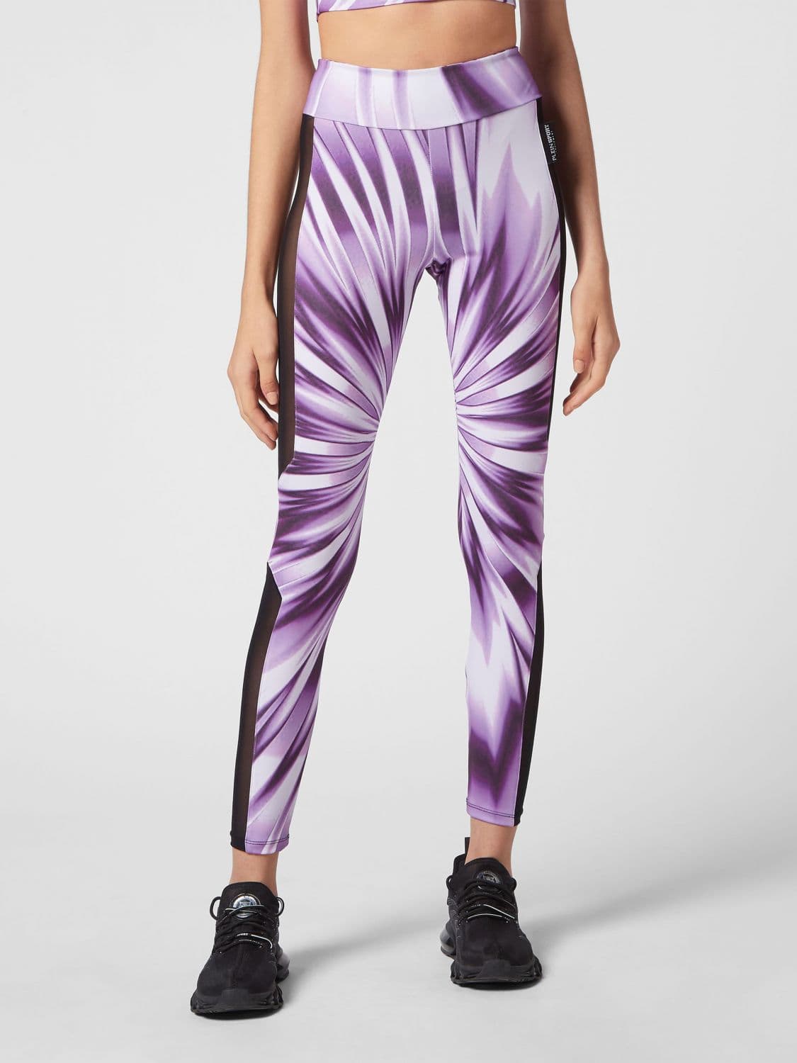 Plein Sport High-Waisted Abstract Print Leggings in Technical Fabric