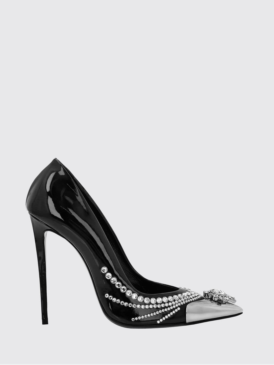 Philipp Plein All-Over Crystal Embellished Pumps with High Stiletto Heel