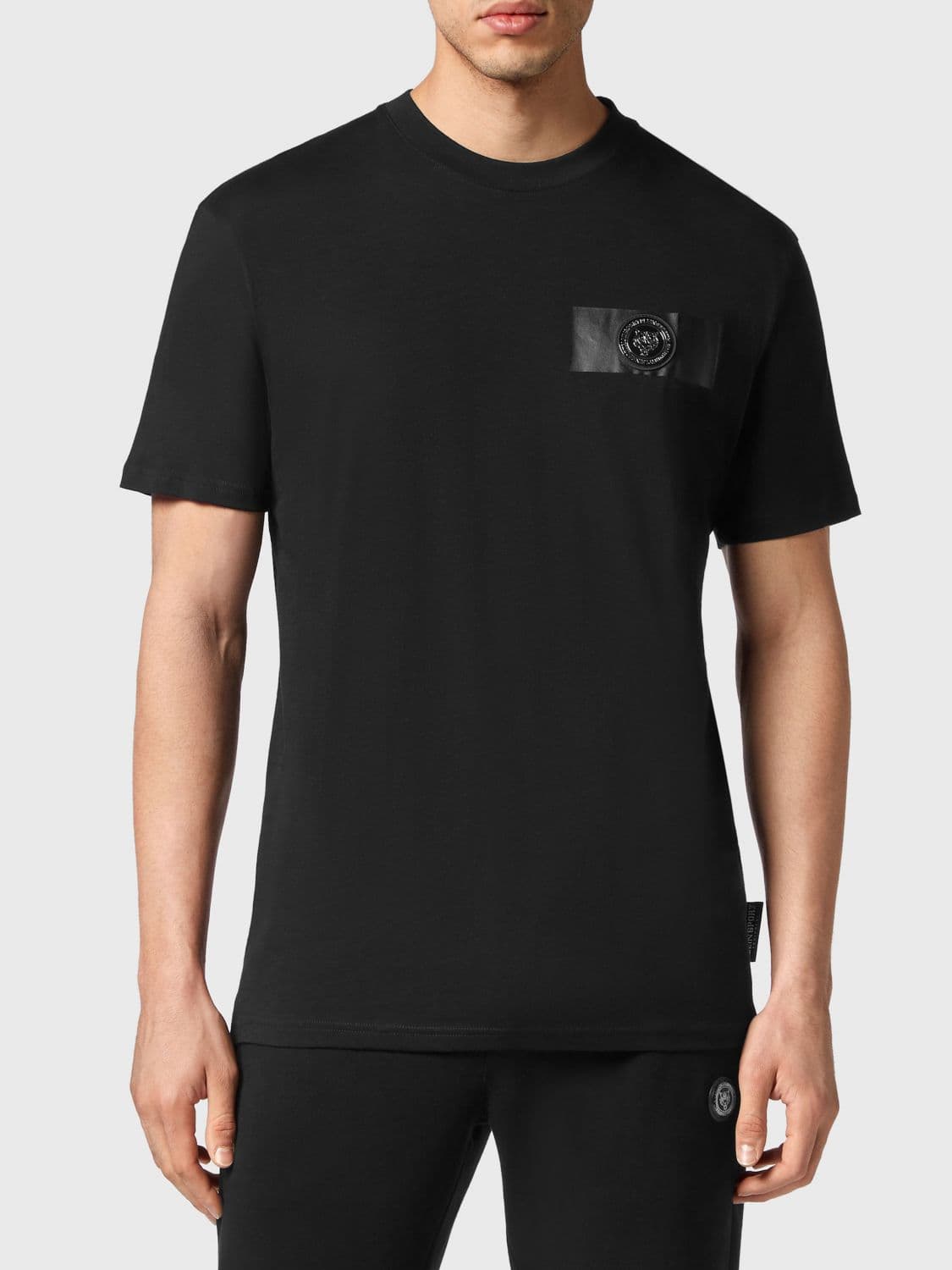 Plein Sport Jersey T-shirt with Back Logo Print
