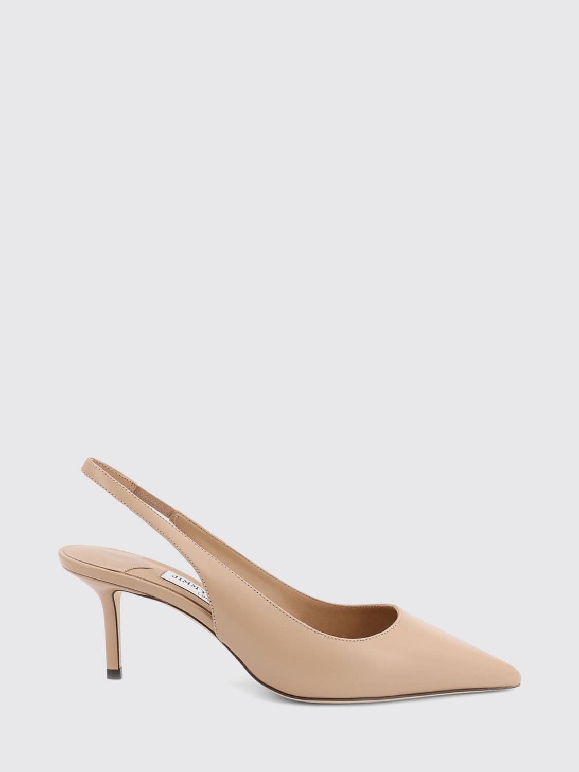 Jimmy Choo Love Calfskin Leather Slingback Pumps with Mid-Stiletto Heel