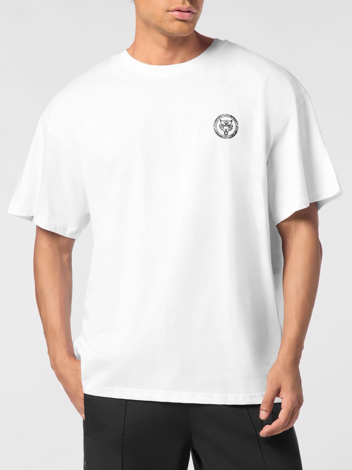 Plein Sport Relaxed Fit Jersey T-shirt with Logo Print