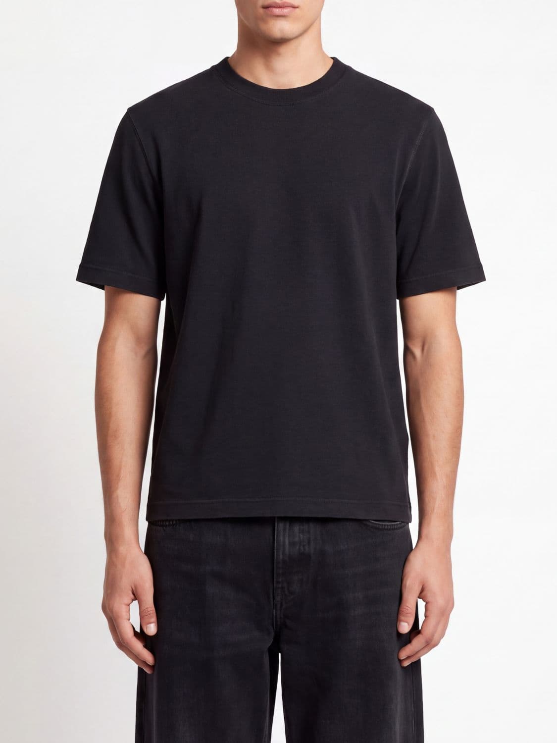 Golden Goose Tone-on-Tone Logo Cotton Crewneck T-Shirt
