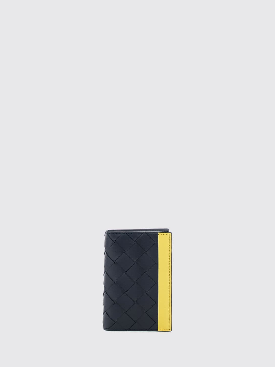 Bottega Veneta Bifold Card Holder in Bicolour Intrecciato Nappa Leather