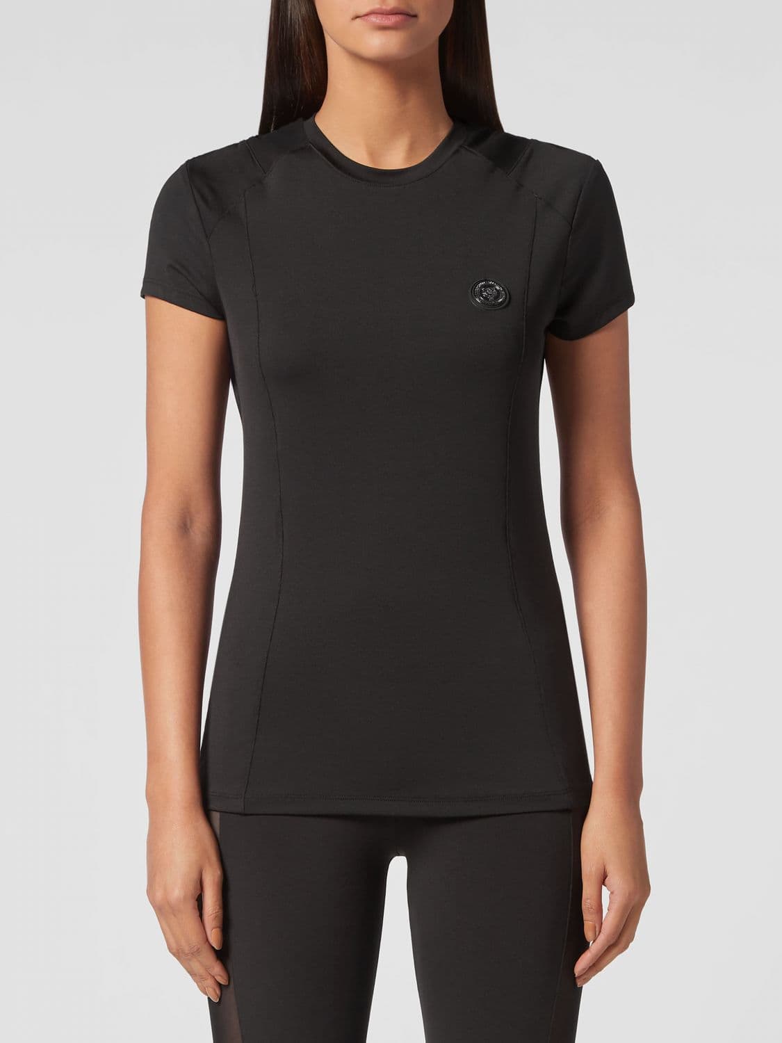 Plein Sport Sheer Slim Fit Jersey T-shirt with Back Logo