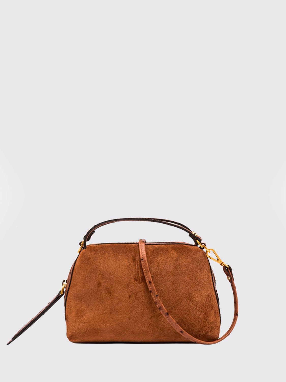 Gianni Chiarini Alifa Suede Mini Bag with Zip Closure · OS