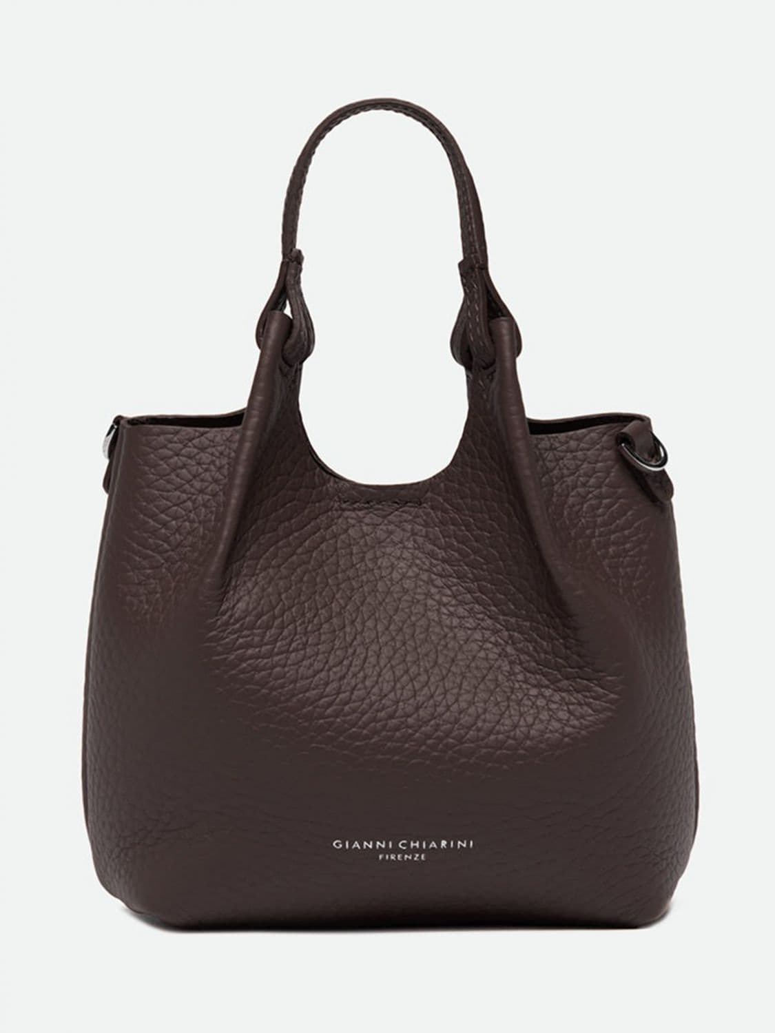 Gianni Chiarini Dua Mini Hammered Leather Handbag with Double Handle · OS
