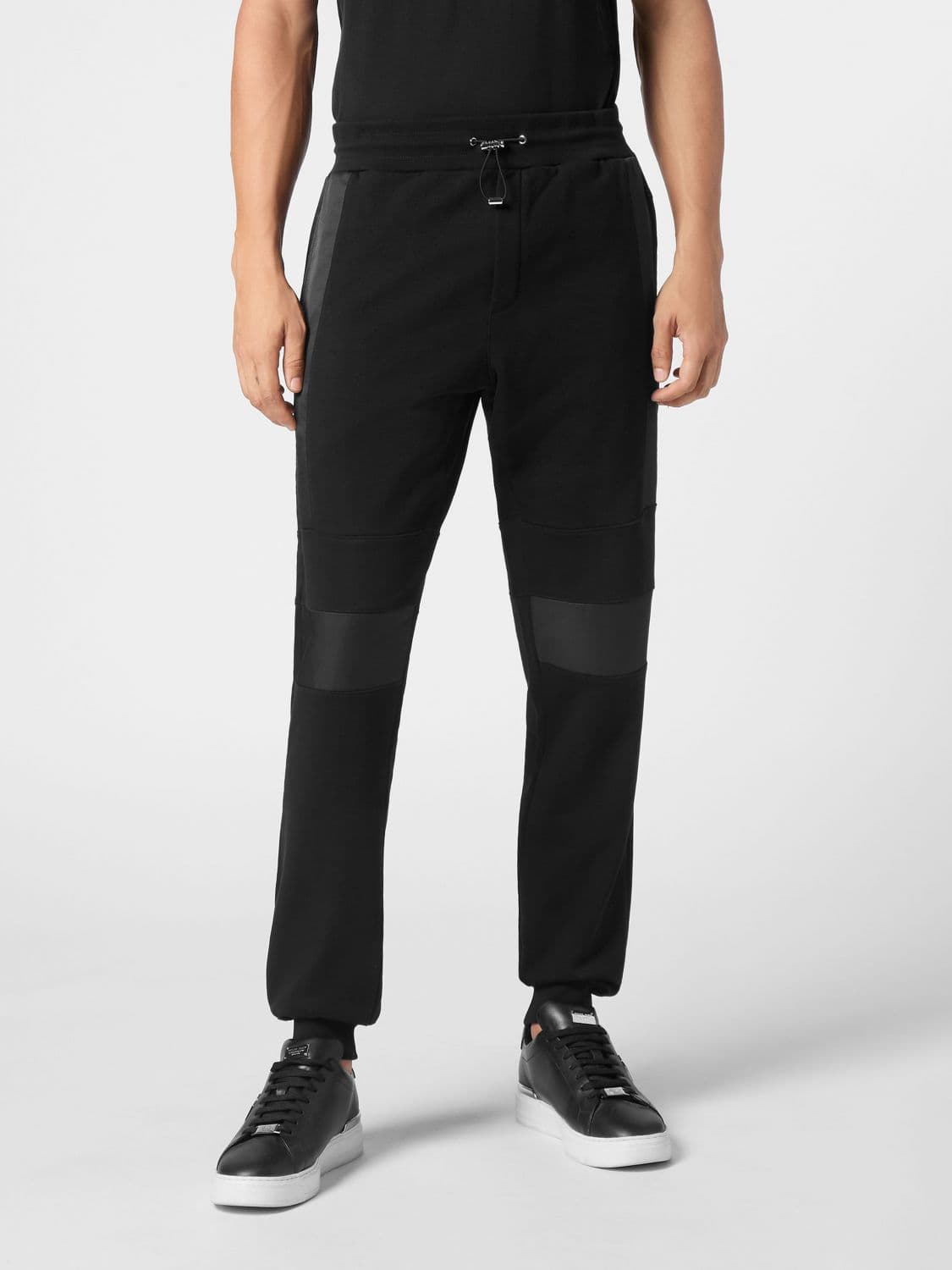 Philipp Plein Jersey Jogging Trousers with Drawstring and Welt Pockets