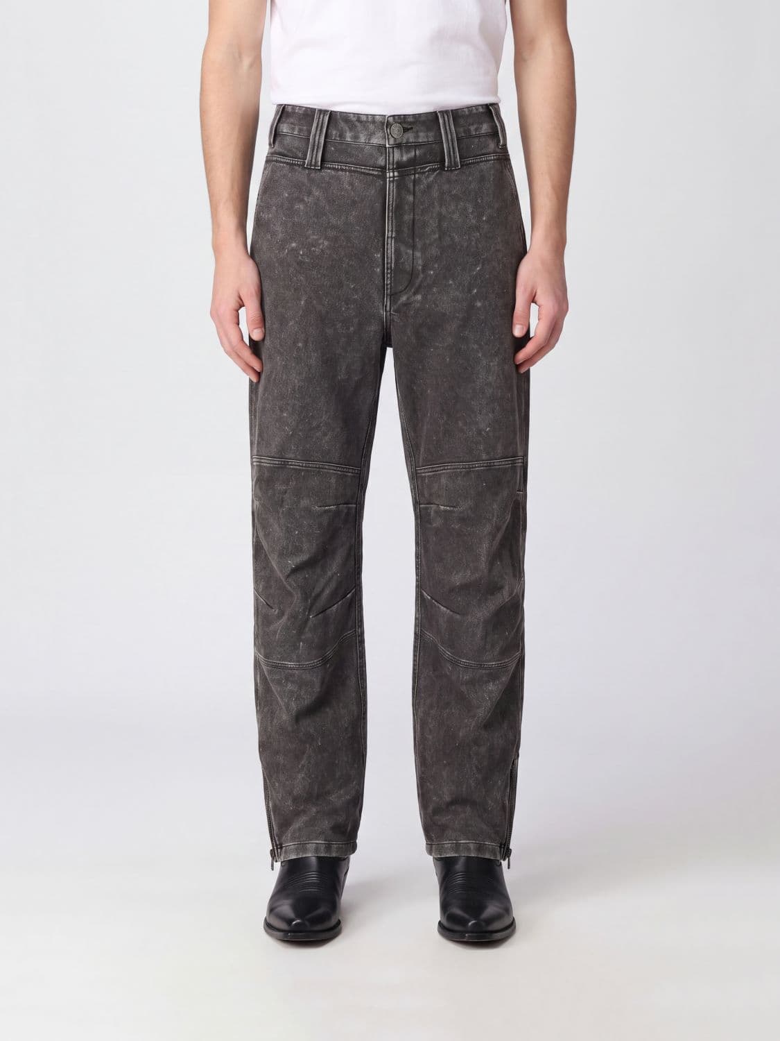 Diesel Pants Men color Grey