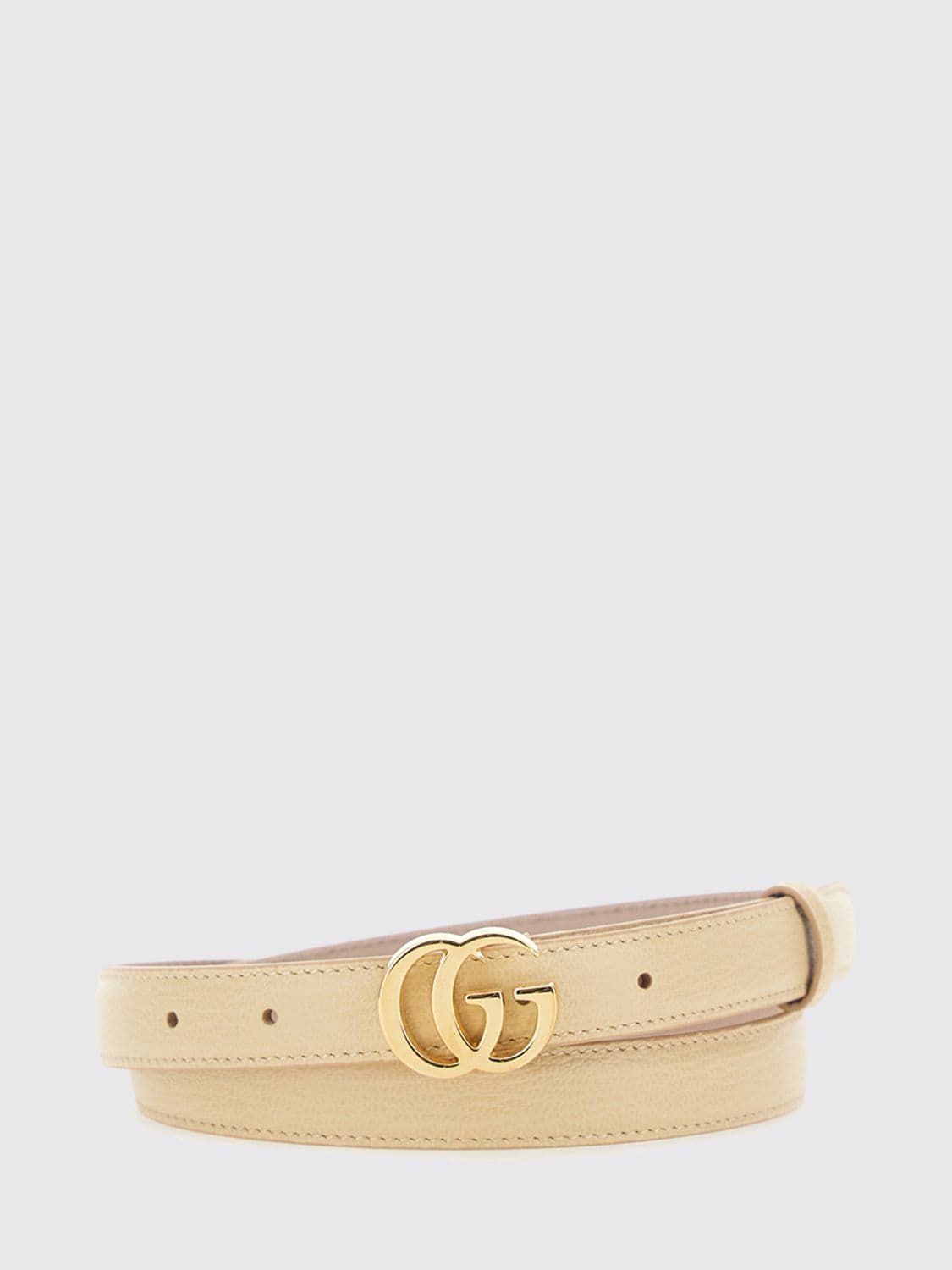 Gucci GG Marmont Leather Belt with Monogram Buckle