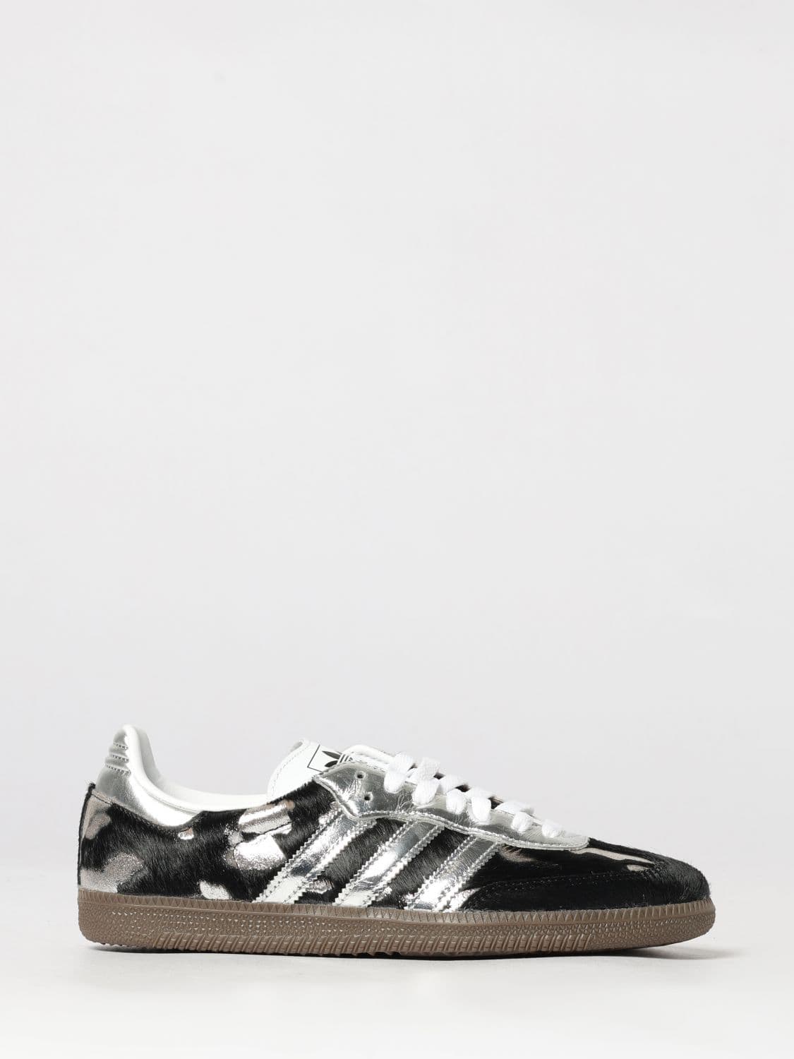Adidas Originals Samba OG Leather Sneakers with Animal Print and 3-Stripes