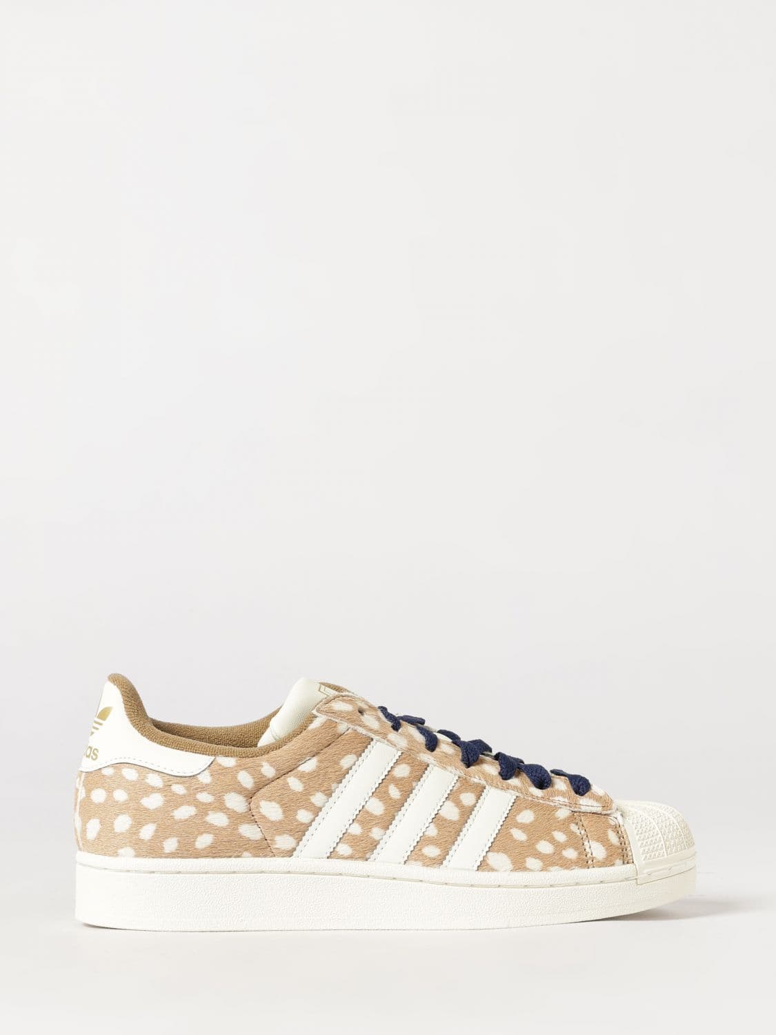 Adidas Originals Superstar II Trainers in Leather and Pony Hair with Polka Dots