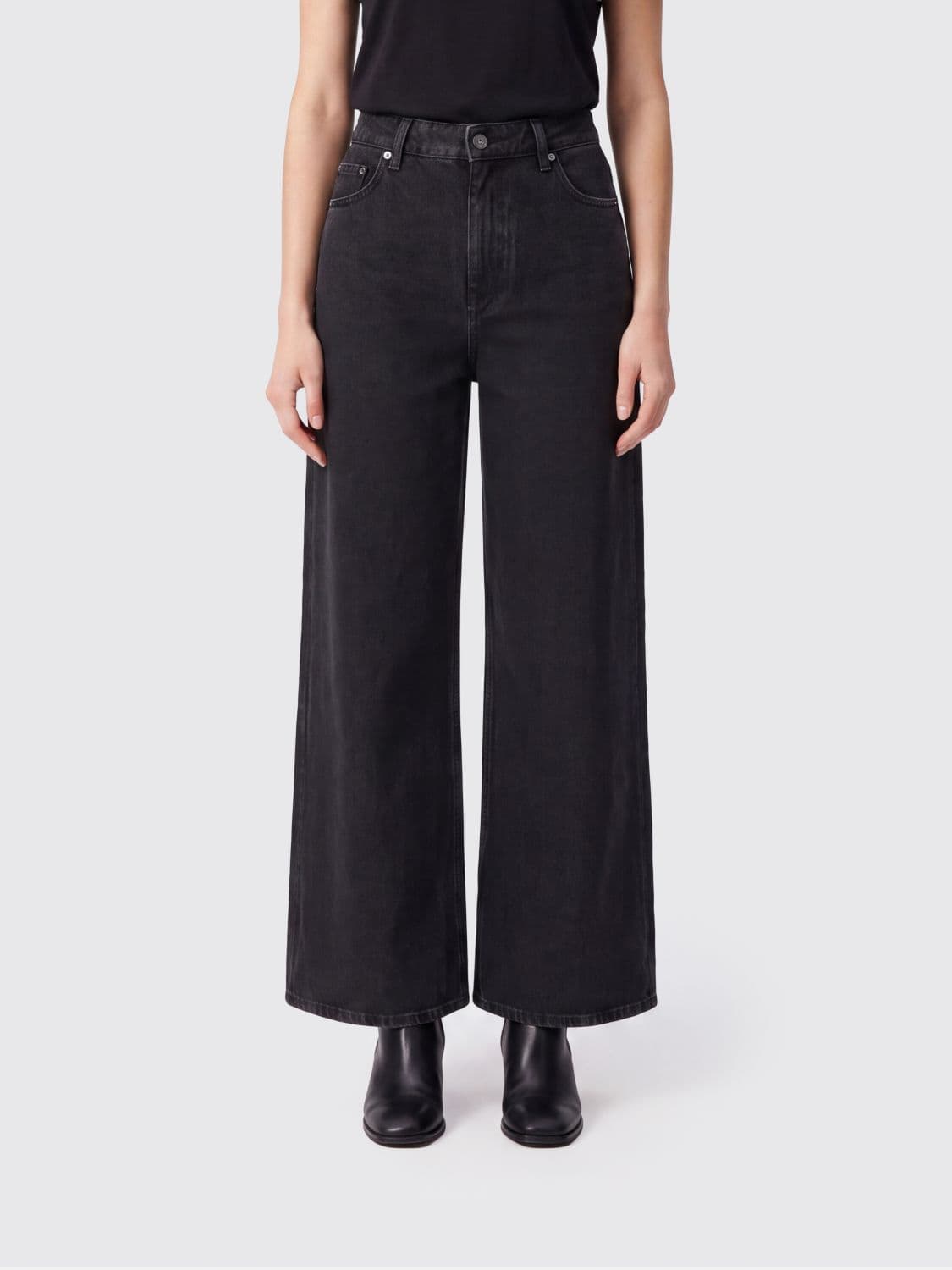 Golden Goose Melody High-Waisted Boyfriend Jeans in Cotton Denim