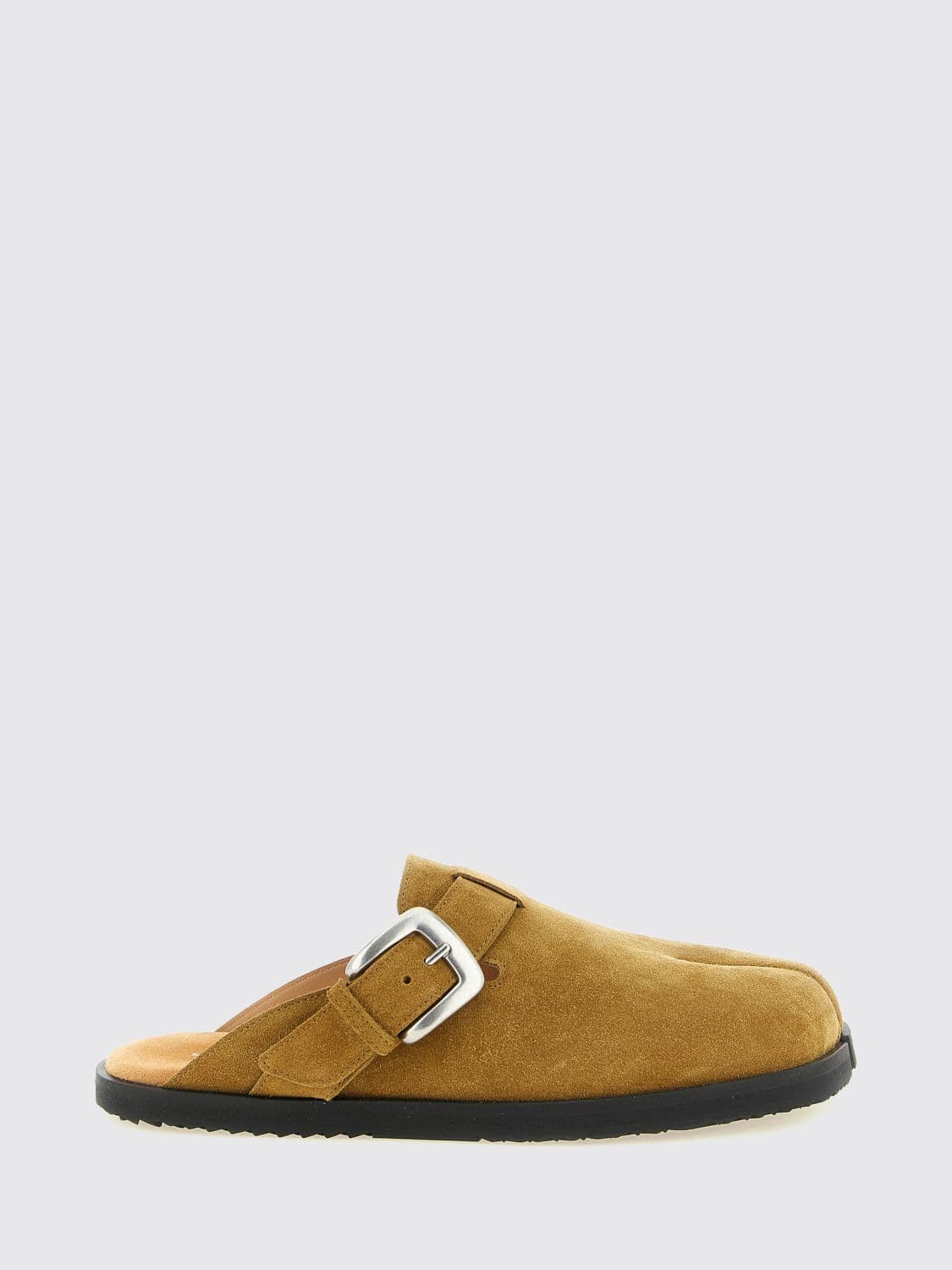 Maison Margiela Tabi Daily Mules in Suede Calfskin with Adjustable Strap