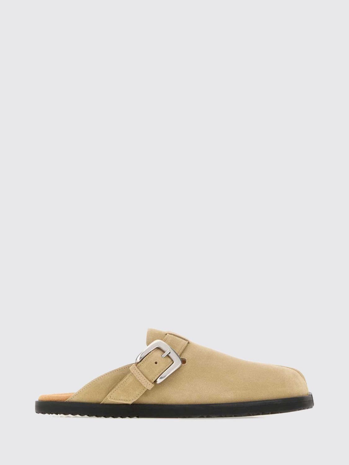 Maison Margiela Tabi Daily Mules in Suede Calfskin with Adjustable Strap