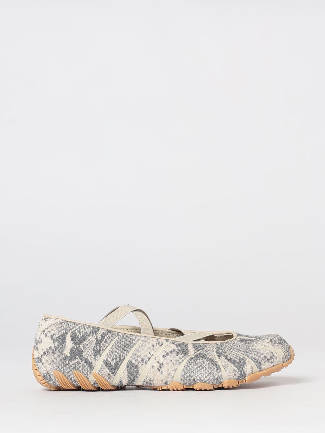 Adidas Originals Ghost Sprint Mary Jane Ballet Flats in Leather with Python Print