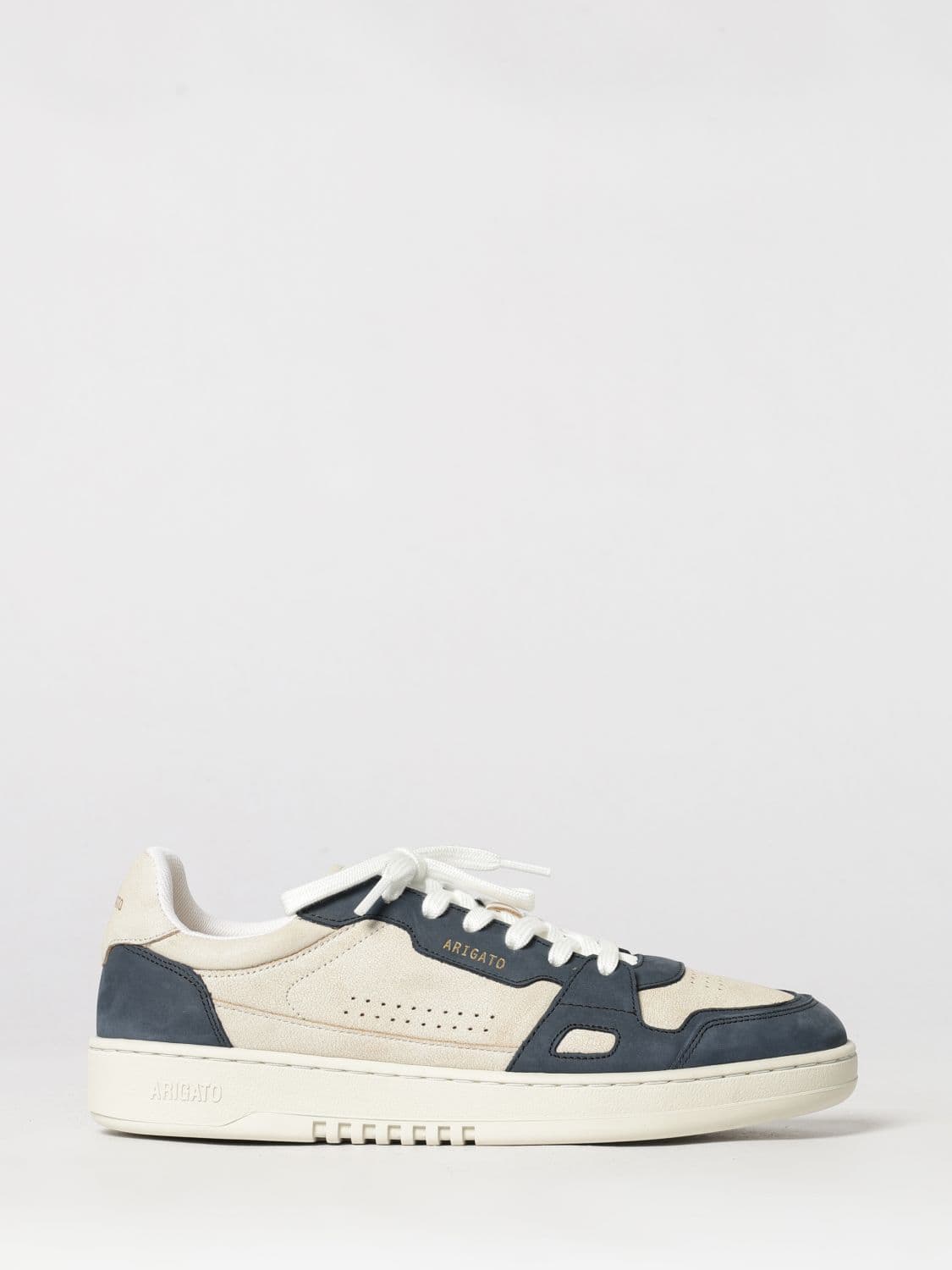 Axel Arigato Dice Lo Leather and Nubuck Sneakers with Laminated Logo