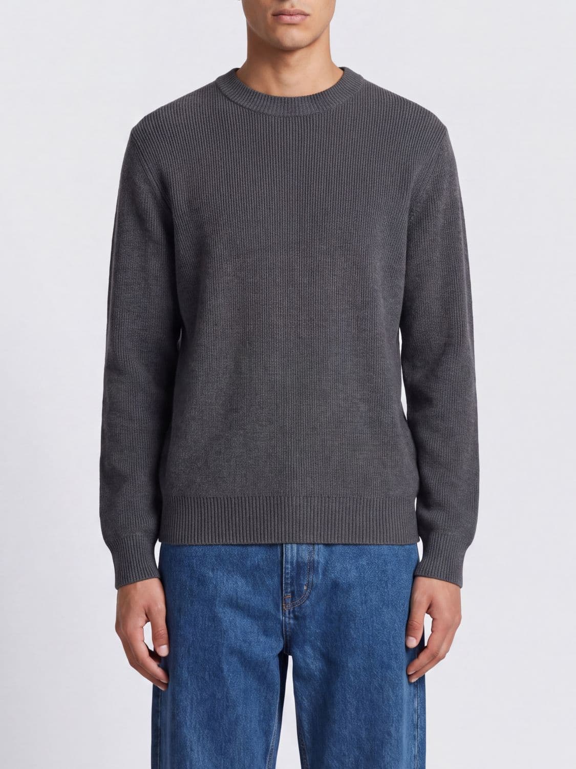 Golden Goose Crewneck Cotton-Blend Jumper with Back Logo