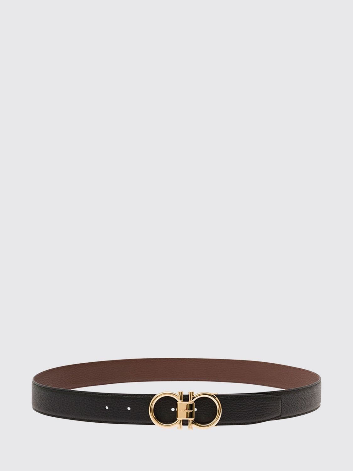 Ferragamo Reversible Gancini Belt in Calf Leather