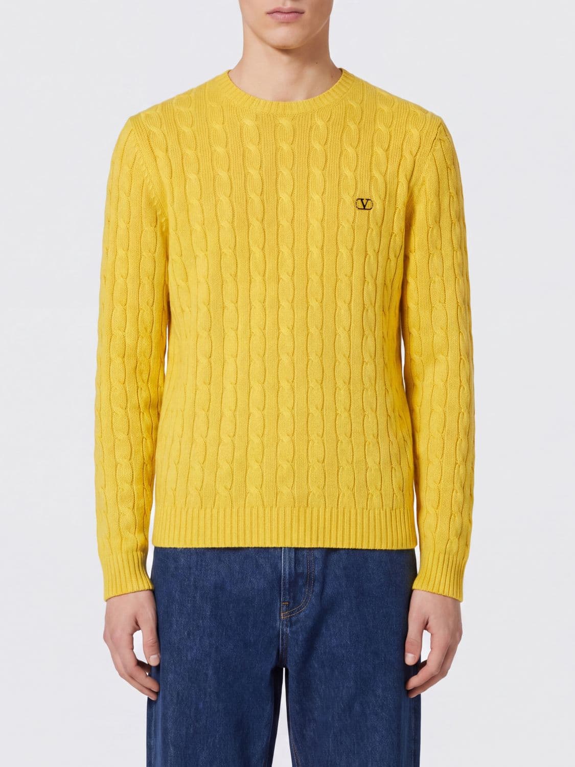 Valentino Garavani VLogo Signature Pure Cashmere Crewneck Jumper