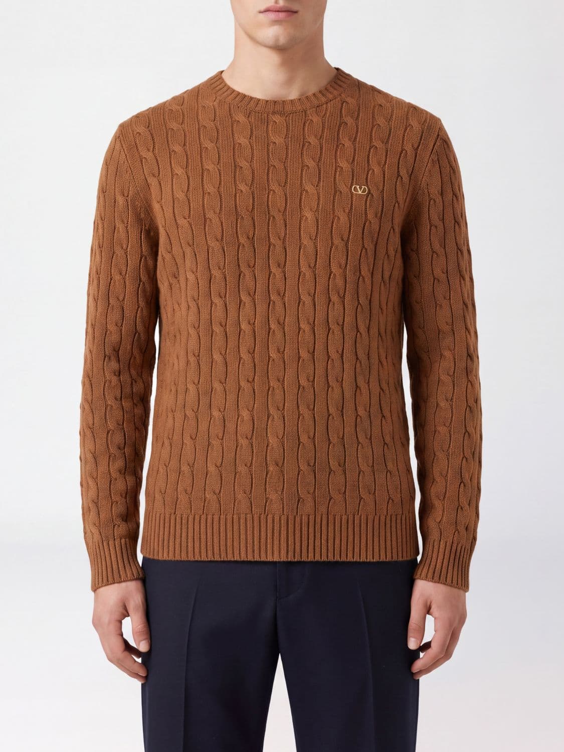 Valentino Garavani VLogo Signature Pure Cashmere Crewneck Jumper