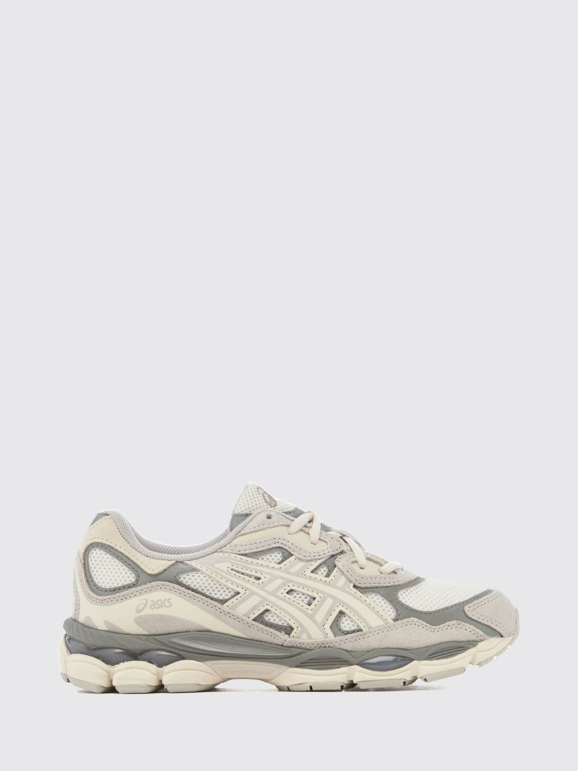 Asics Gel-NYC Bicolor Suede and Mesh Low Top Sneakers