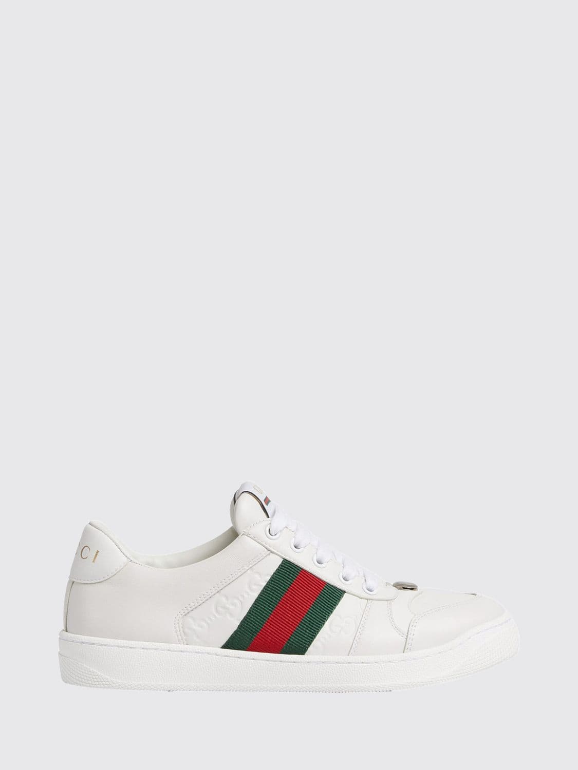 Gucci Screener Trainers in Lambskin with Embossed GG Monogram