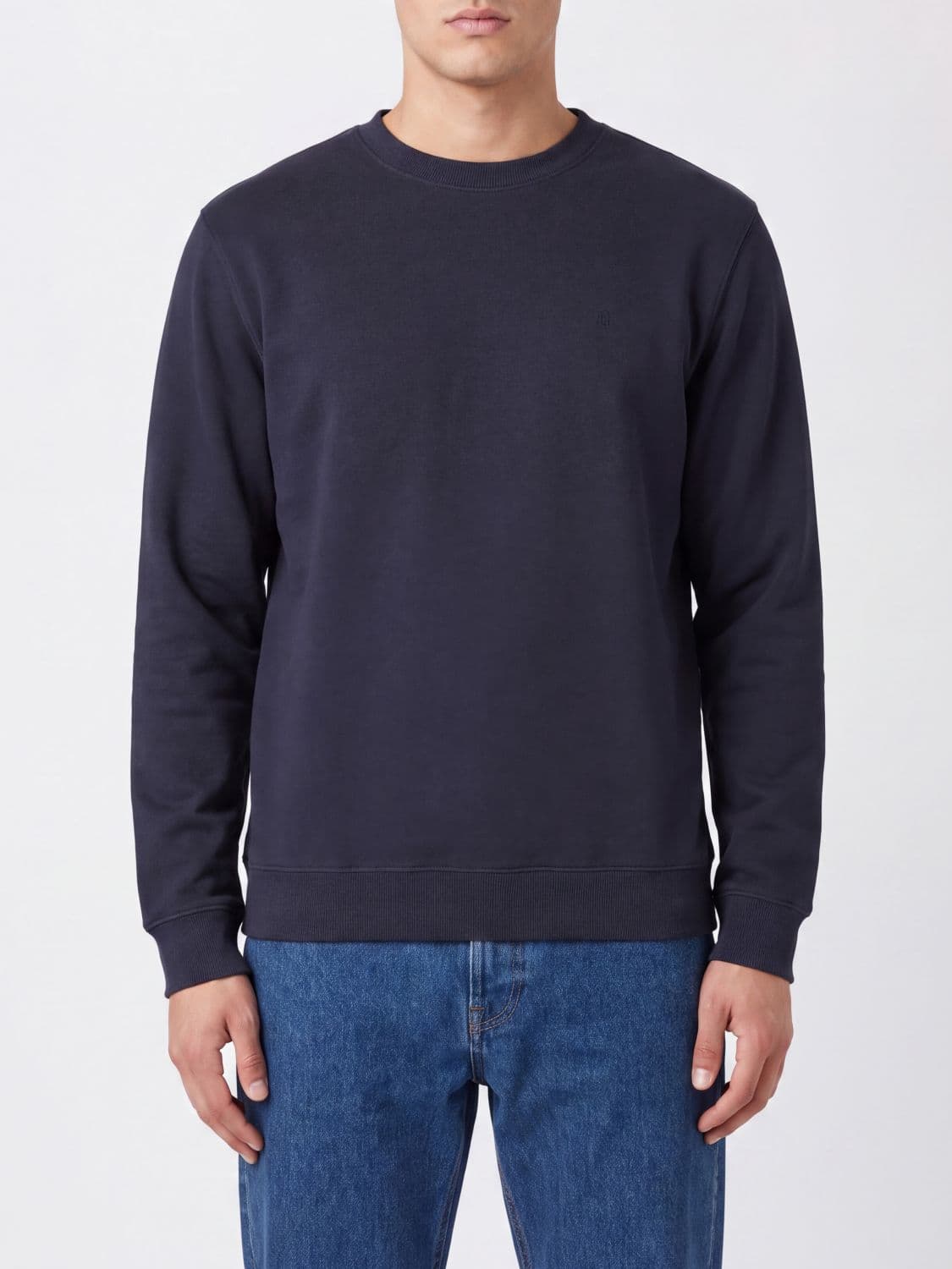 Dondup Cotton Crewneck Jumper with Contrast Logo