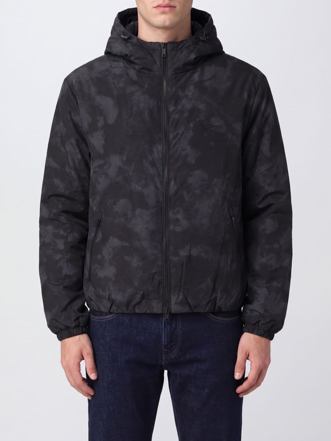 Represent Hooded Nylon Windbreaker Jacket with Abstract Print