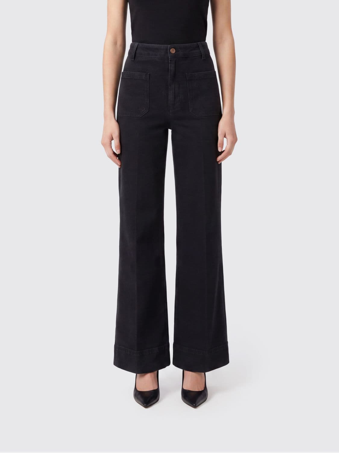 Victoria Victoria Beckham Alina High-Waisted Wide Leg Jeans