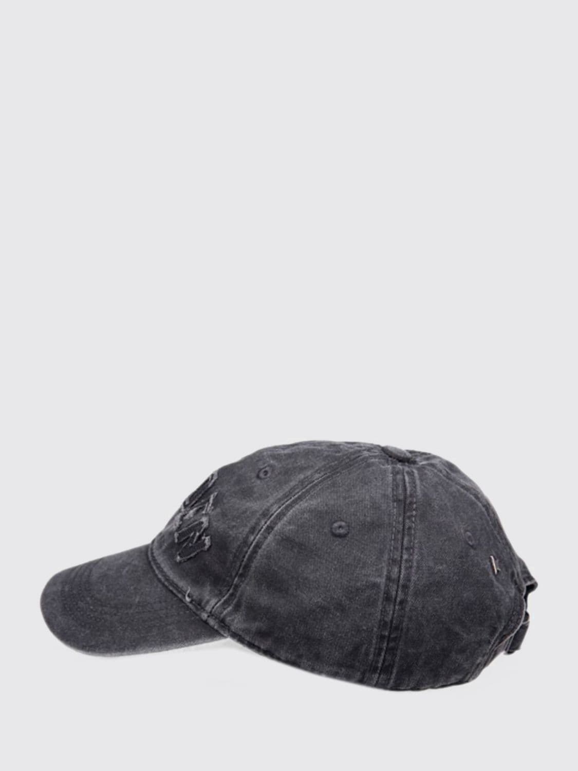 Golden Goose Denim Baseball Cap with Studs and Embroidered Logo · OS