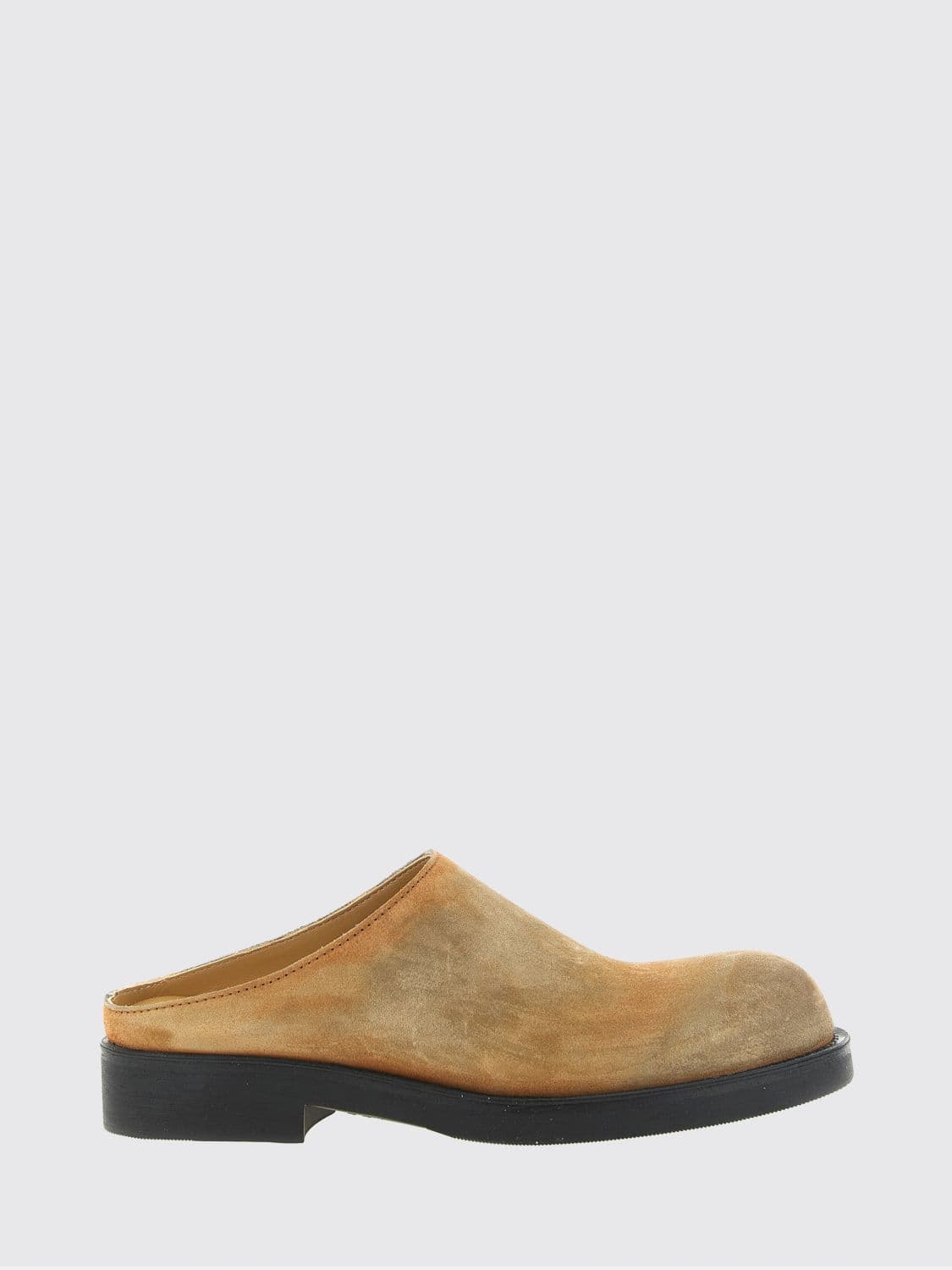Mm6 Maison Margiela Mules in Distressed Suede Leather