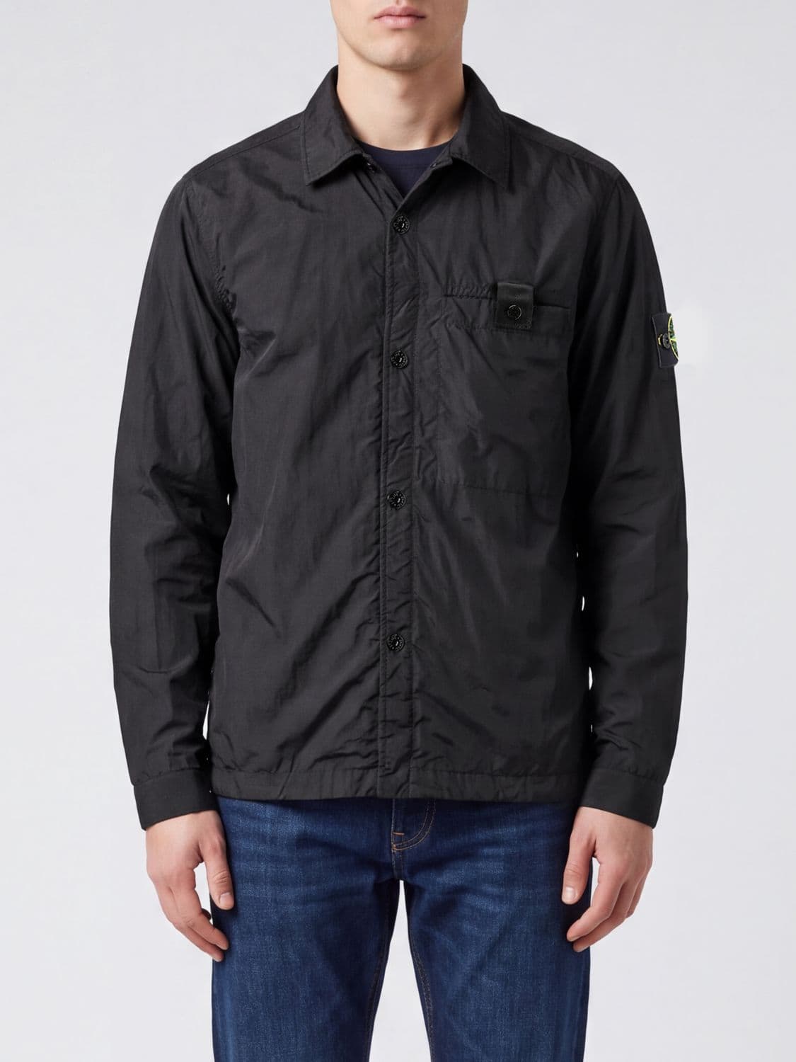 Stone Island Ripstop Nylon Overshirt Padded with PrimaLoft Technology