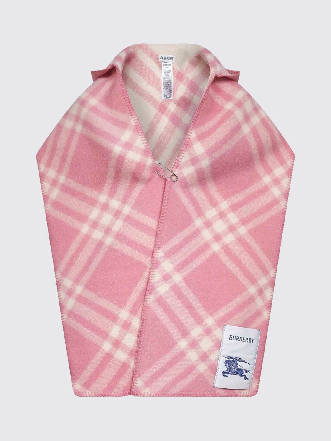 Burberry Vintage Check Wool Hooded Scarf