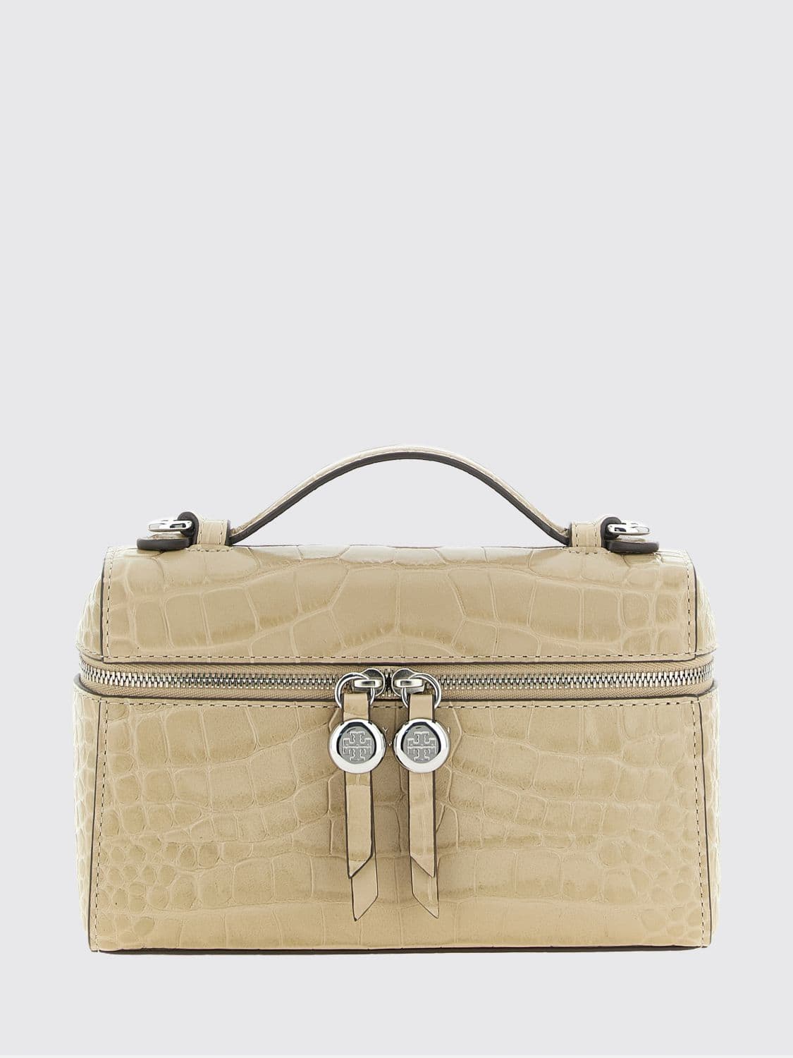 Tory Burch Romy Mini Bag in Croc-Embossed Leather with Removable Strap · OS
