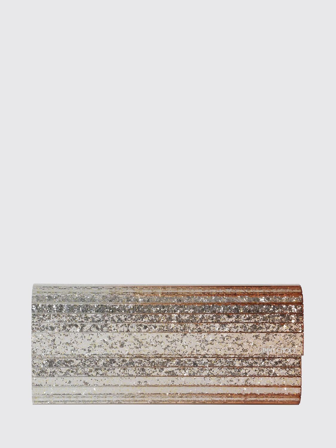Jimmy Choo Sweetie Hard-Case Glitter Resin Clutch with Removable Strap