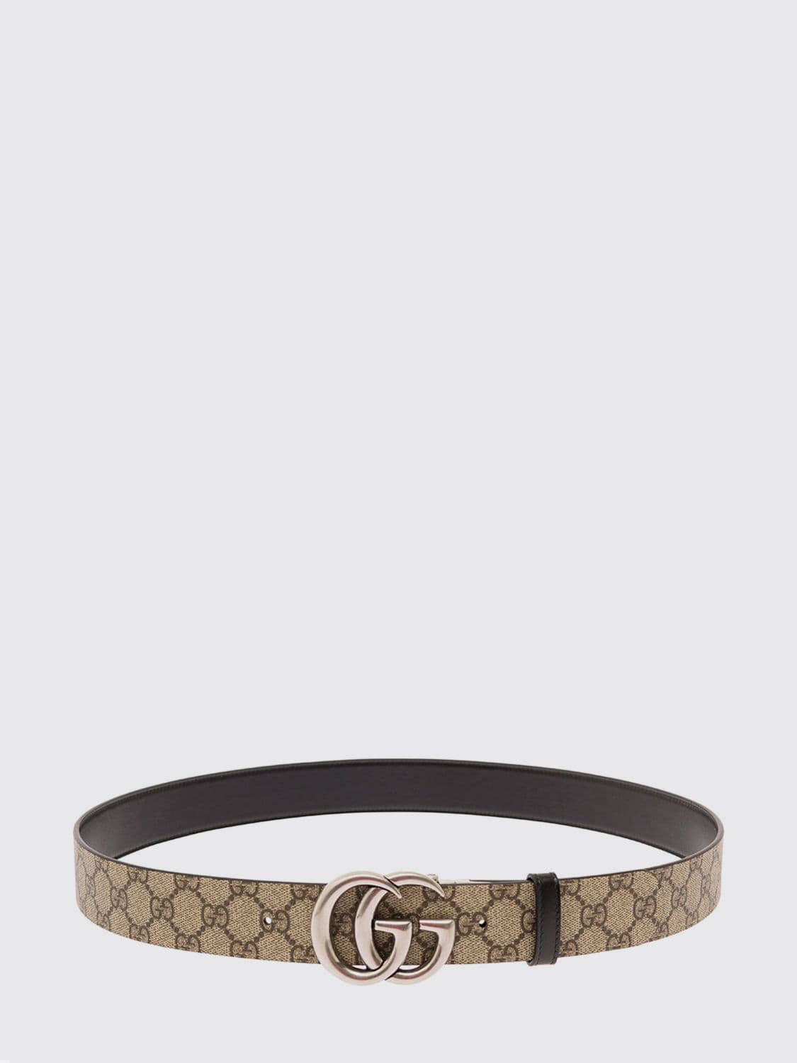 Gucci Coated Cotton Belt with GG Monogram Buckle