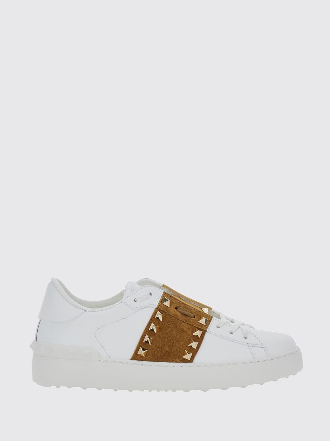 Valentino Garavani Rockstud Untitled Calfskin Leather Sneakers with Studs