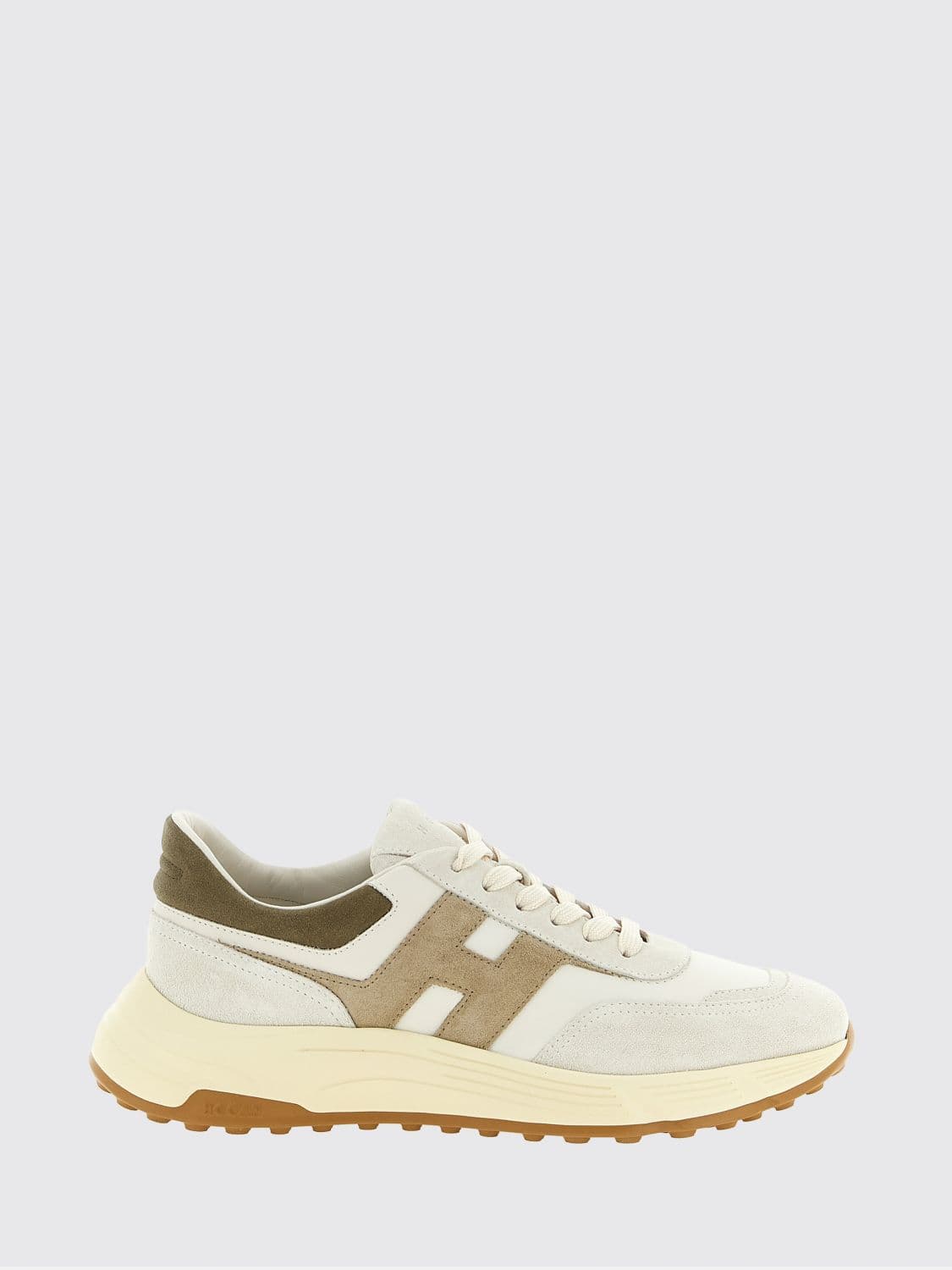 Hogan Hyperlight Suede and Smooth Leather Sneakers with H Logo
