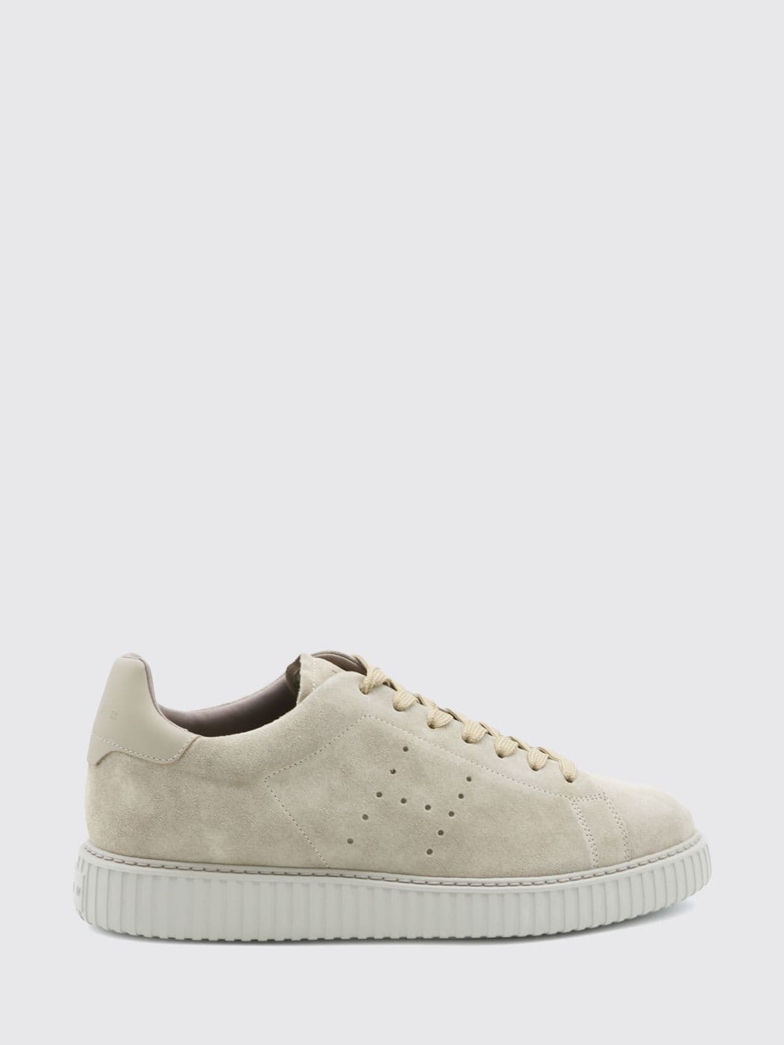 Hogan H-Stripes Suede Sneakers with Perforated H Logo