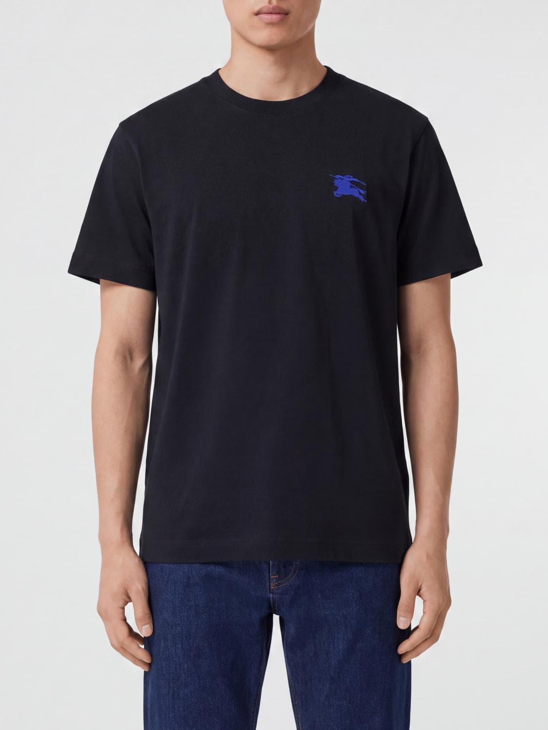 Burberry EKD Logo Embroidered Cotton T-shirt