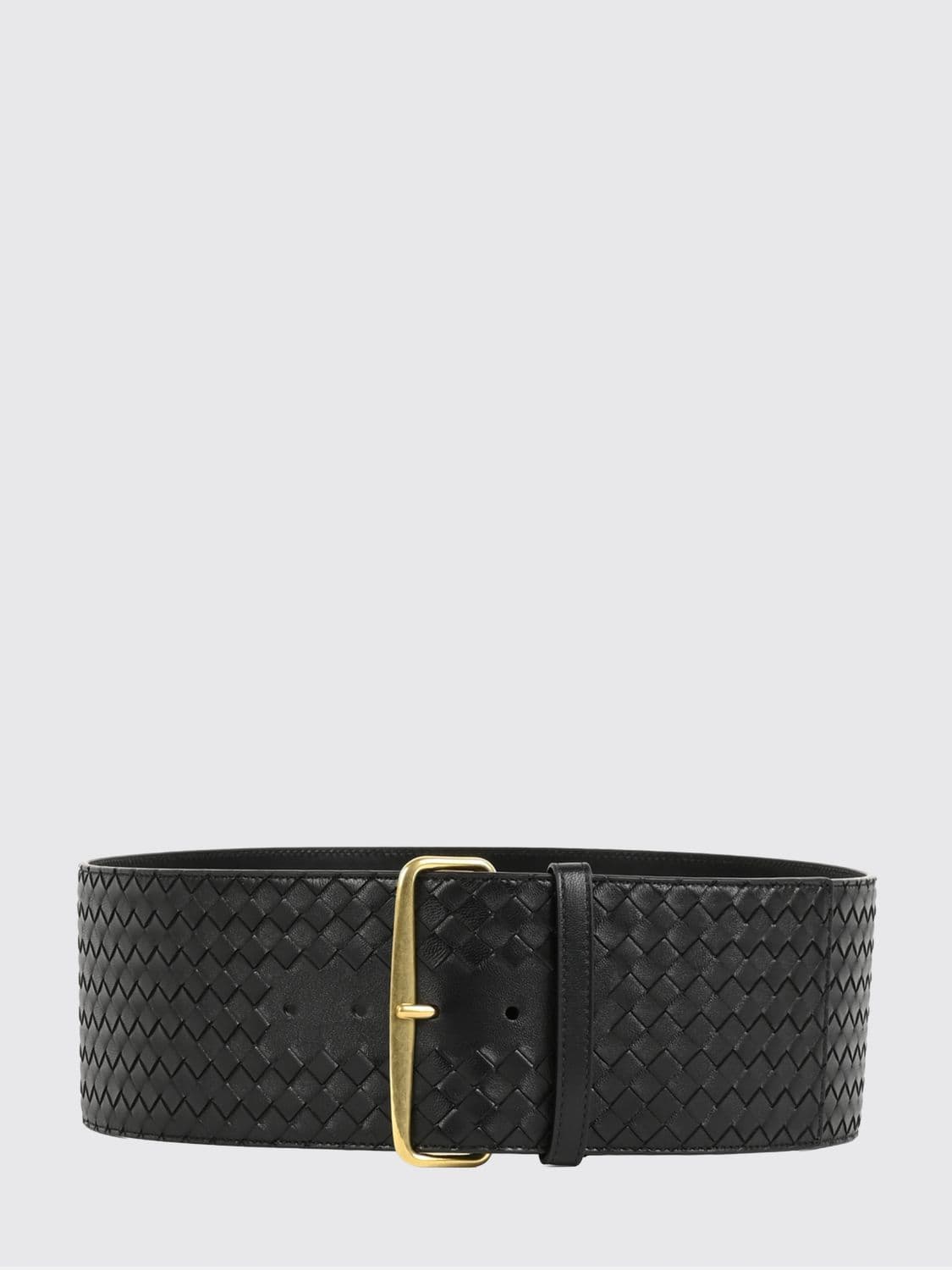 Bottega Veneta Classic Smooth Leather Belt with Square Buckle