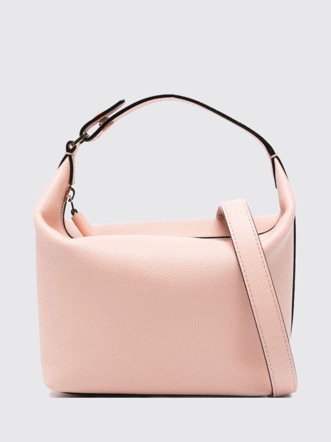 Valextra Mochi Mini Bag in Calf Leather with Removable Shoulder Strap