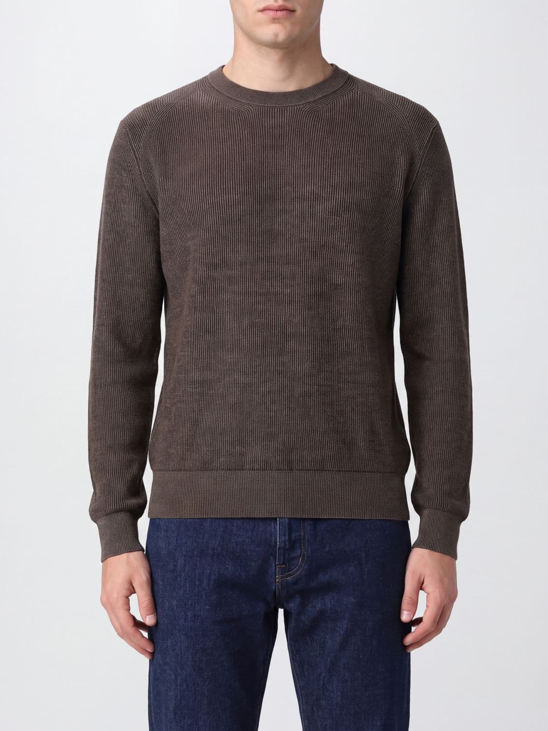 Brioni Sweater Men color Brown