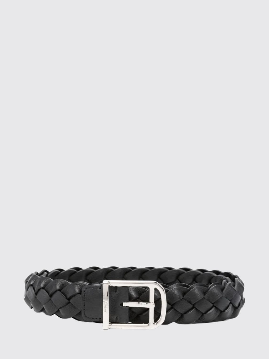 Brioni Adjustable Woven Calfskin Belt with Pin Buckle