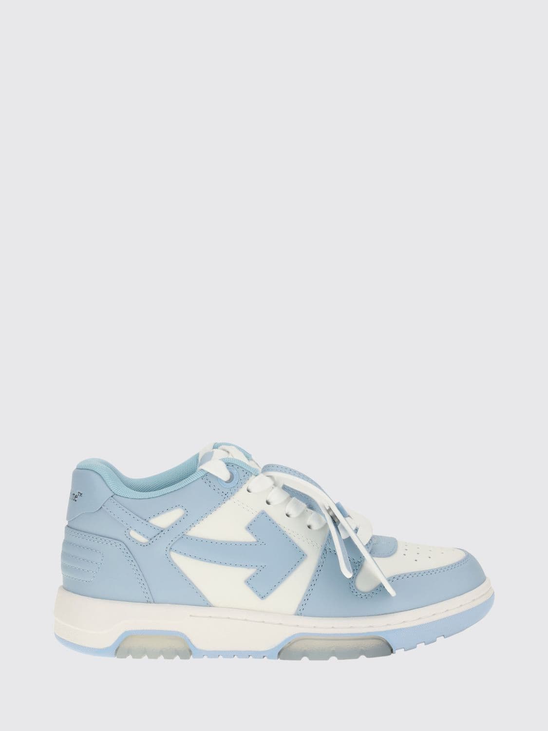Off-White Out Of Office Bicolor Leather Sneakers with Applied Logo