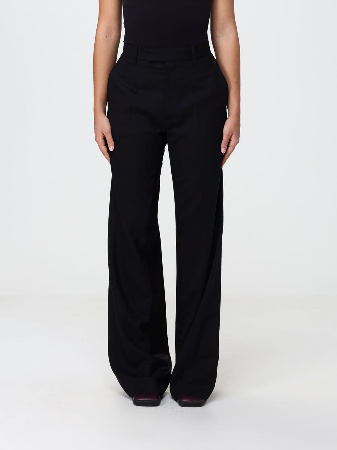 Phoebe Philo Straight-Leg Tailored Trousers in Cotton Gabardine
